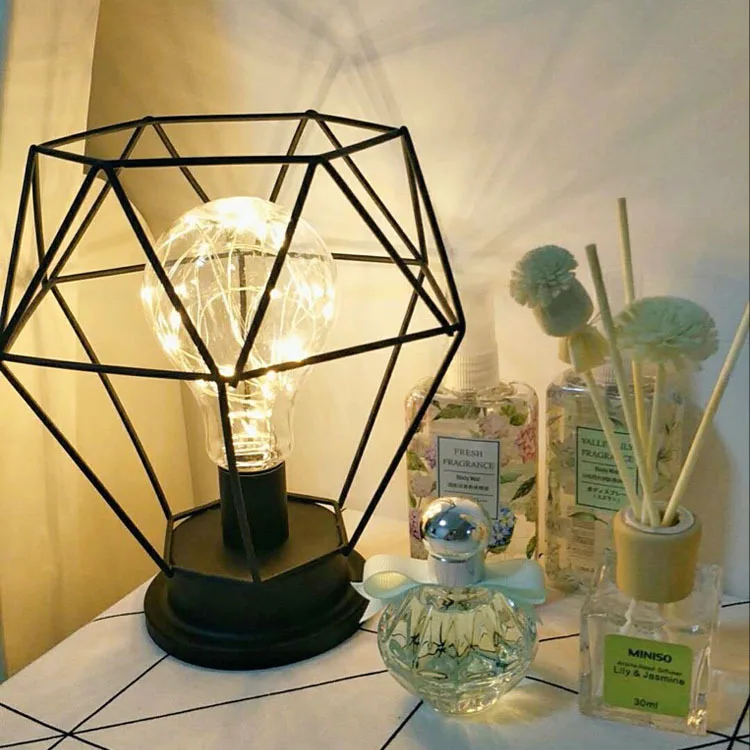 

INS Bulb Copper Wire Light Room Bedroom Girl's Heart Background Light Desktop Night Light Decorative Battery Light