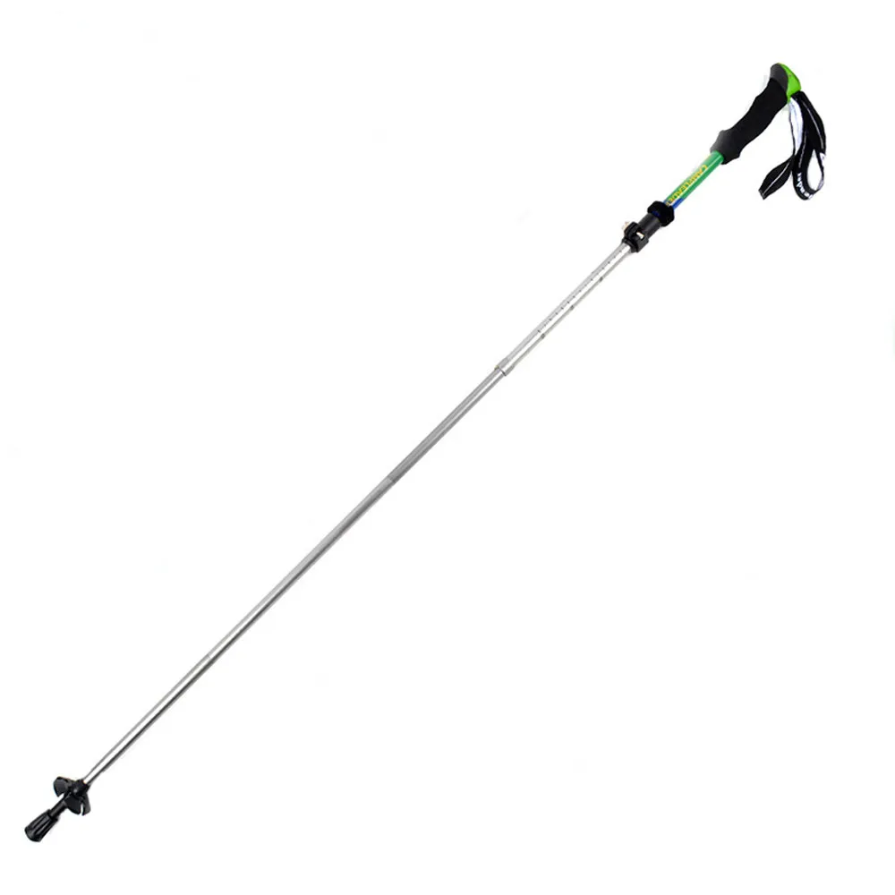 Trekking Poles Hike Walking Stick Walking Cane Fashion Foldable Aluminum Ski Camp Telescopic Baton Outdoor Hiking Poles Crutches