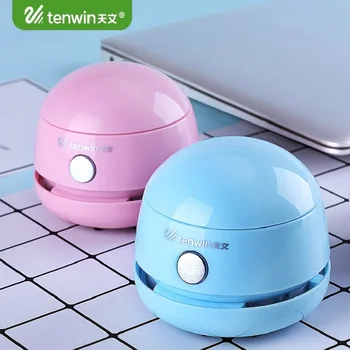 

Tenwin Desktop Electric Vacuum Cleaner Desk Set Auto Mini Portable Cordless Dust Sweeper For Kids Gift Office School Supplies