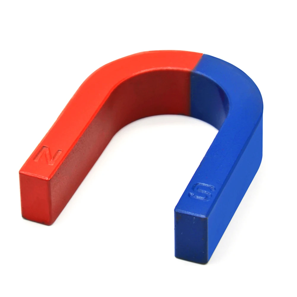  Physics Experiment Pole Teaching Red Blue Painted U Shaped Horseshoe Magnet junior high school phys - 4000242428720