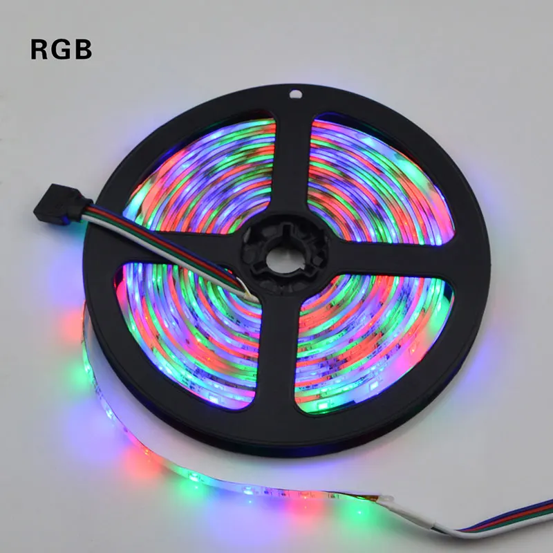 RGB Светодиодная лента RGB SMD 2835 гибкая лента светодиод лента RGB 5 м Диодная лента DC 12 В водонепроницаемый декор 60 Светодиодный s/M - Испускаемый цвет: RGB