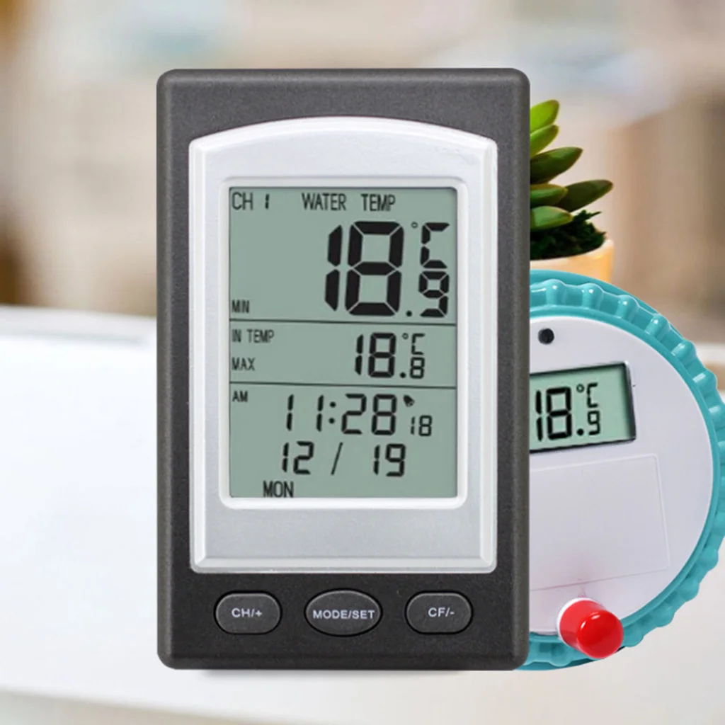 Digital Professional Wireless Floating Pool Thermometer for Pool, Spa, Bathtub