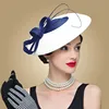 FS Fascinators Black And White Weddings Pillbox Hat For Women Straw Fedora Vintage Ladies Church Dress Sinamay Derby Hats ► Photo 2/6