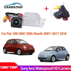 Car Fish Eyes Night Vision Waterproof Car Reversing Back Up Camera For Fiat 500 500C 500S Abarth 2007~2018 CCD HD high quality