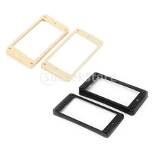 2 stücke ABS Hals Brücke Humbucker Pickup Rahmen Montage Ringe für Elektrische Gitarre Teile Ersatz Creme