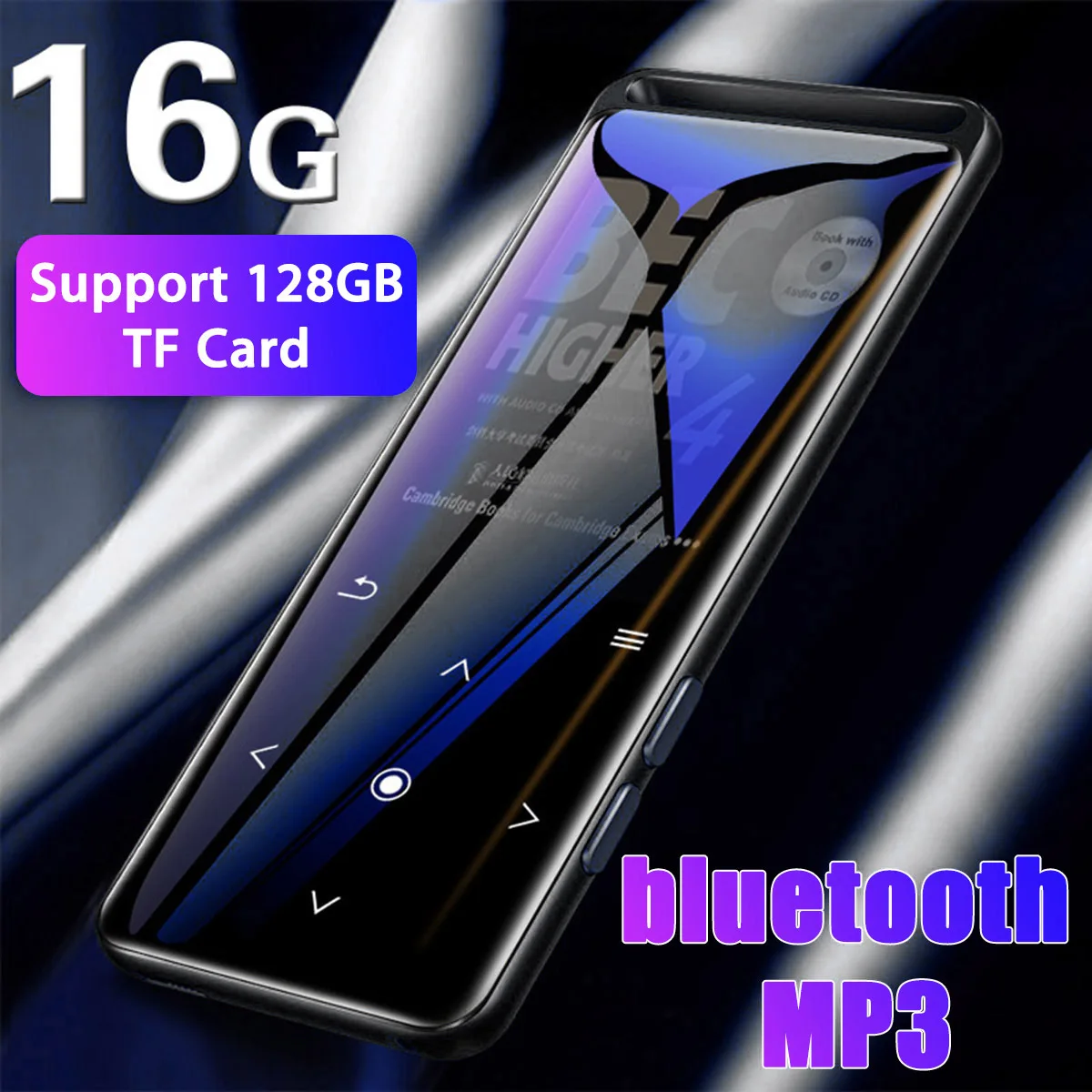 16gb With / Without Bluetooth Mp3 Player Earphones Hifi Fm Radio Sports