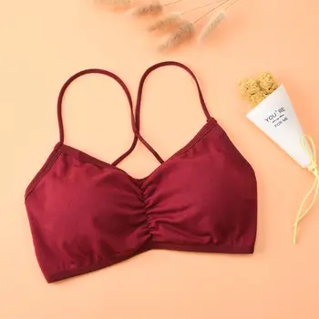 

Fashion New Seamless Cross Beauty Back Bottom Wrapped Chest Sexy Tube Top No Steel Ring Anti-glare Girl Underwear