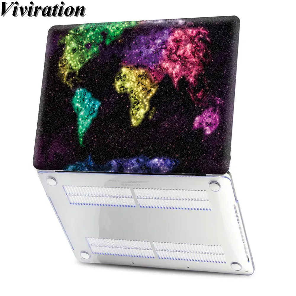 Карта печатает чехол для ноутбука Macbook Mac Book retina 12 A1534 retina 15 A1398 ПВХ чехол для ноутбука Сменный Чехол Аксессуары для ноутбуков