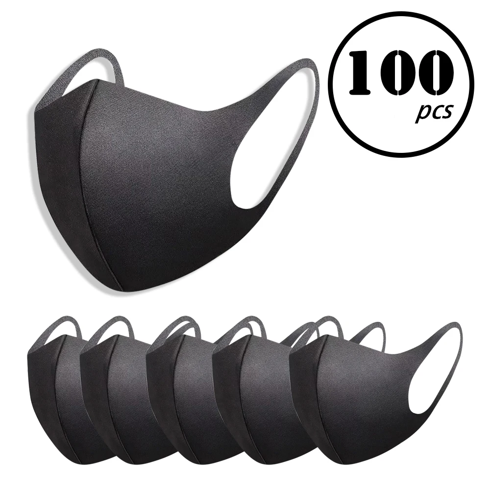 5pcs-Washable-elastic-Earloop-Face-Breathing-Mask-Reusable-Anti-Dust-Cotton-Mouth-Mask-Fashion-Black-Mask