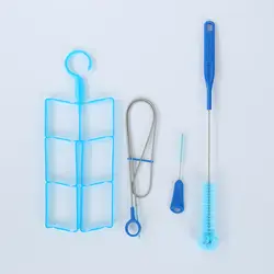 4 шт. набор карманных инструментов для гидратации воды походные зубчатые щётки для чистки труб комплект для очистки труб портативный и