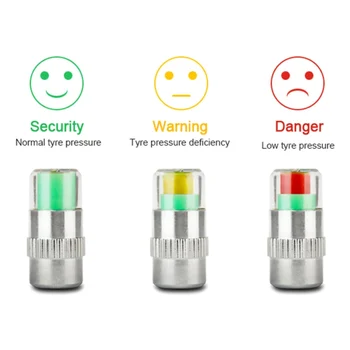 

Car Styling 2.5bar Car Tyre Tire Pressure Valve Stem Caps Sensor Eye Air Alert Tire Pressure Monitoring Tools Kit