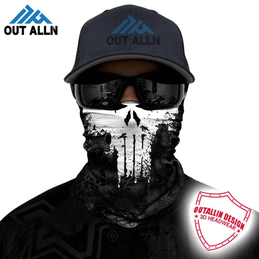 

3D Seamless Bandana Venom Deadpool Neck Gaiter Tubular Hiking Scarves The Punisher Halloween Mask Face Shield Scarf Bicycle Men