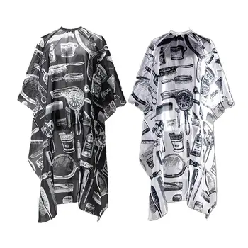 

2pcs Printing Hair Cut clothes Hairdressing cape Hair Dye Apron Waterproof Hair Cutting Cloth Gown Barber Hairdresser Cape A4