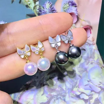 

NEW ARRIVAL 925 Sterling Silver Earrings Mountings Findings Settings Jewelry Parts Fittings Accessories for Pearls Beads Stones