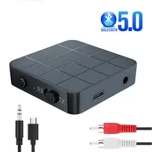 Bluetooth 5 0 Receiver Transmitter Adapter 2 IN 1 3 5mm AUX Jack RCA Hifi Music Wireless Audio Adapter For Car TV Headphone