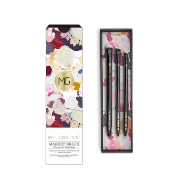 

Miss Gorgeous 3pcs Makeup Brushes Set Cosmetic Eye Shadow Eyebrow Brush Eyeliner Brushes Beauty Make Up Tools Maquillaje Black