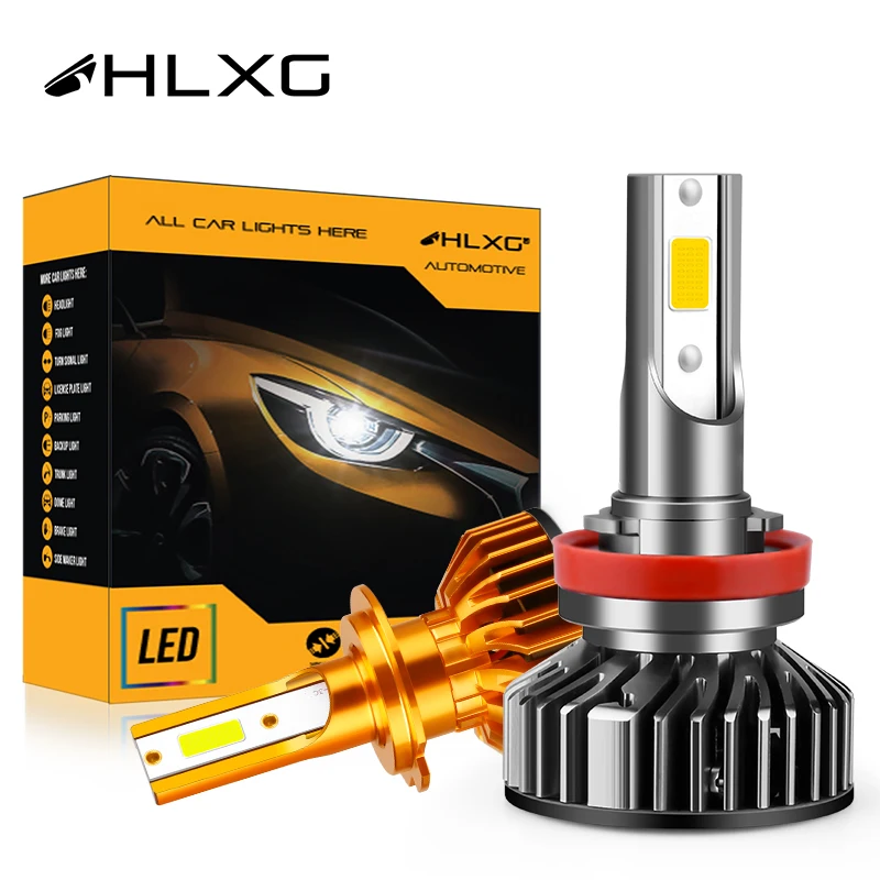 Автомобильные противотуманные фары HLXG 4300 лм 6000 К 8000 9005 к H1 9006 HB3 HB4 H8 H9 H11