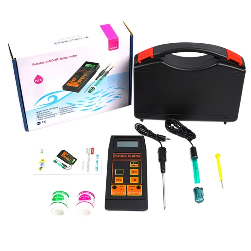 3in1 pH ORP Temperature Water Quality Tester with pH & ORP Electrodes Temp Probe G88A
3in1 pH ORP Temperature Water Quality Tester with pH & ORP Electrodes Temp Probe G88A