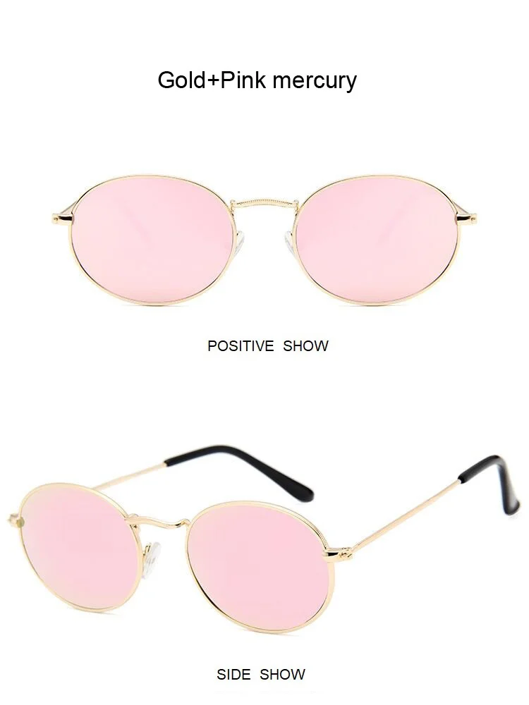 oversized square sunglasses Vintage Oval Style Sunglasses Woman Round Retro Sun Glasses For Male Metal Small Frame Mirror Classic Oculos De Sol Feminino  designer sunglasses for women