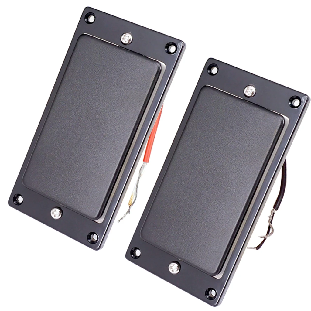 Черные двойные катушки Humbucker Пикап запечатанный Монтажное кольцо для 6-струнных