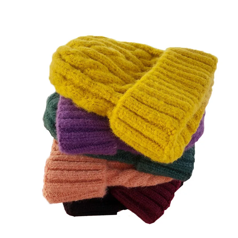 

New Knitted Wool Children's Hat Warm Autumn Winter Children's Hat for Girls Boy Kids Suitable for Children Over 3 Years Old Hat