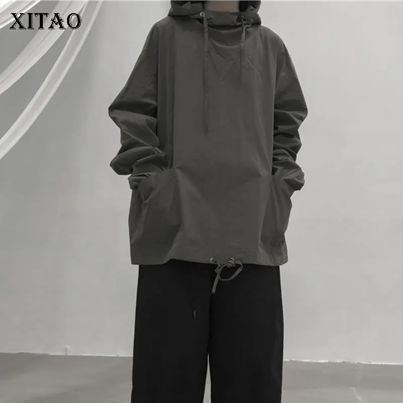 XITAO Плюс Размер Толстовка С Карманами женская одежда 2019 модная повседневная