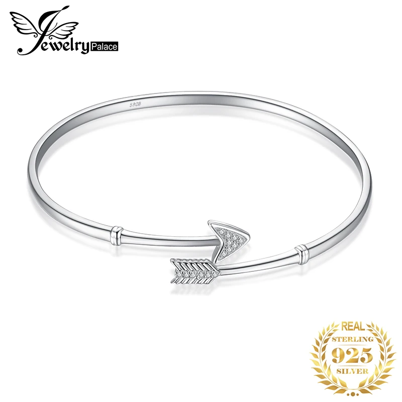 JPalace Crown Cupid Arrow Cuff 925 Sterling Silver Bangles Bracelet Bracelets For Women Jewelry Making Organizer | Украшения и