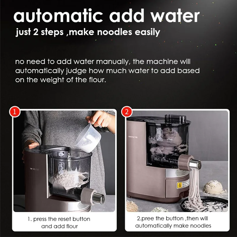 Noodles Maker Automatic Dough Kneading Add Water Pasta Machine Vegetables Egg Noodles Maker BPA Free M6-L30 Joyoung