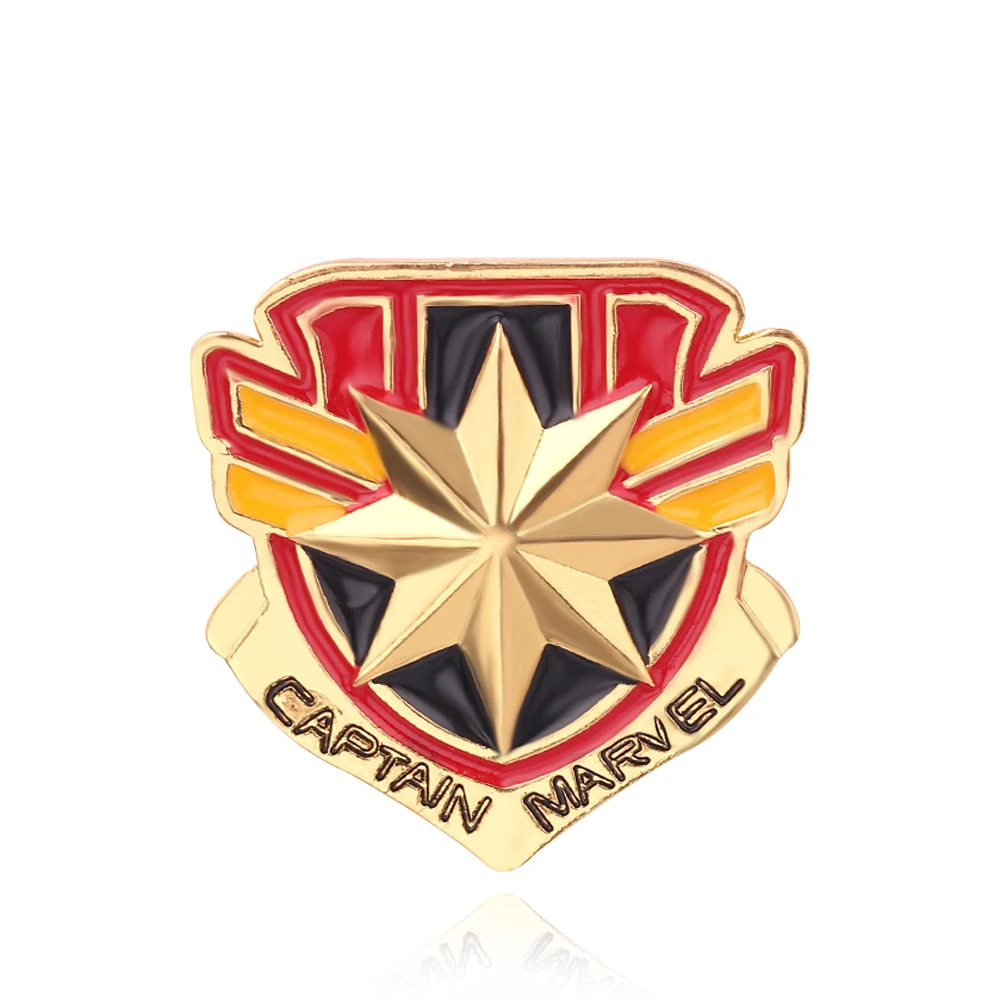Marvel Superhero Metal Brooches Captain America Iron Man Spiderman Hulk The Avengers Badge Enamel Lapel Pin Accessories
