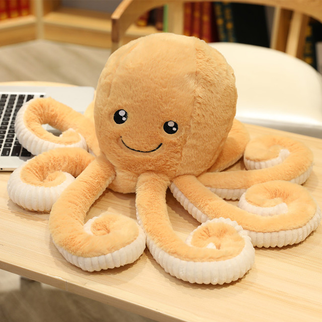 Lovely Simulation Octopus Pendant Plush Stuffed Toy Soft Animal Home Accessories Cute Animal Doll Children Birthday Gift