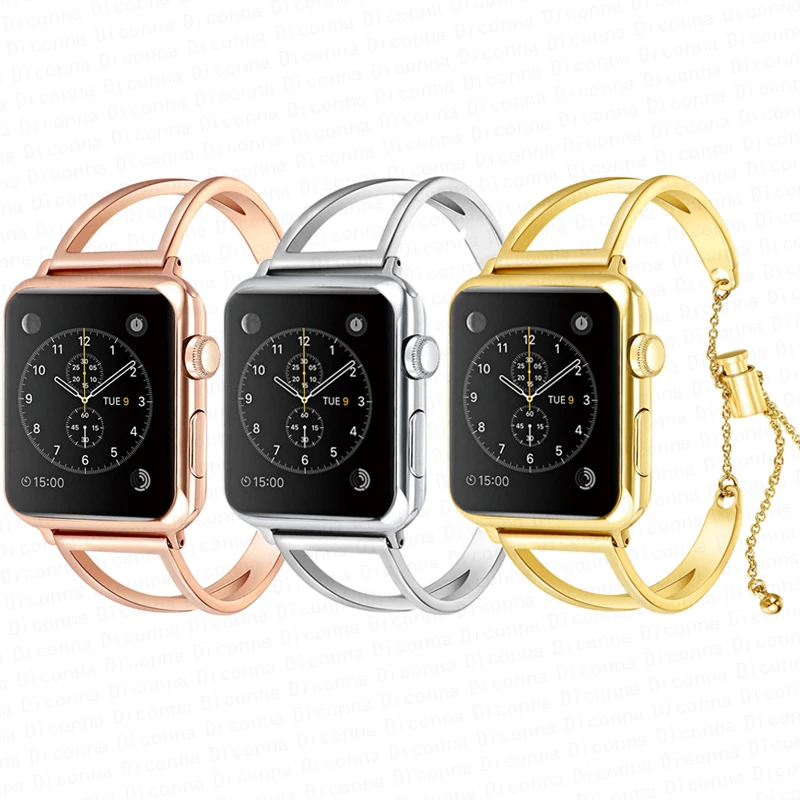 38 мм/42 мм браслет из нержавеющей стали iWatch ремешок Женский ремешок для Apple Watch 3 2 1