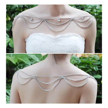 

YouLaPan G01 wedding accessories capes wedding shawls and wraps wedding bolero cape sliver diamond dress shawl Bolero Appliques