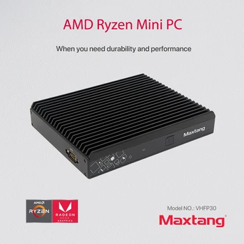 

Maxtang Fanless mini pc AMD Ryzen R5 2500U dual sodimm DDR4 4cores desktop computer thin client NUC HDMI VGA WiFi 6USB