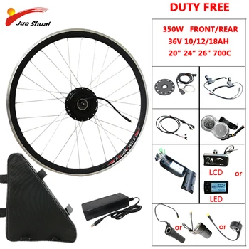 

36V 500W Electric Bicycle Conversion Kit Front/Rear Wheel Hub Motor with 10/12/18AH lithium Battery with kit electrico bicicleta