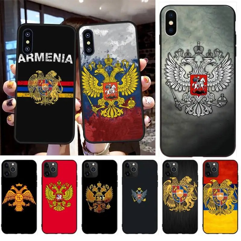 Чехол для телефона CUTEWANAN Armenia Albania с эмблемой российского флага чехол iPhone 11 pro XS MAX 8