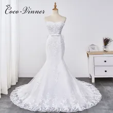 Милое кружевное платье с аппликацией и юбкой-годе с открытыми плечами Новинка года, белоснежная свадебная одежда с поясом и бусинами WX0031