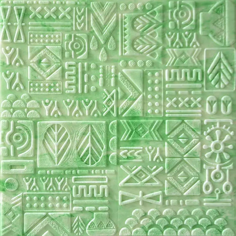 Jade green 3D наклейки на стену плотные обои для гостиной стены спальни украшения комнаты классический узор креативный анти-столкновения - Цвет: Jade green