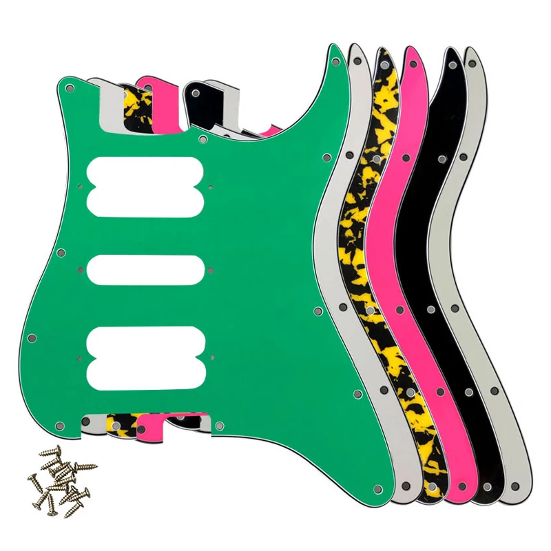 

Аксессуары для гитары Fei Man Pickguard с 11 винтами для FD Stratr Player Humbucker ST HSH, царапинная Пластина для гитары, без отверстия переключателя