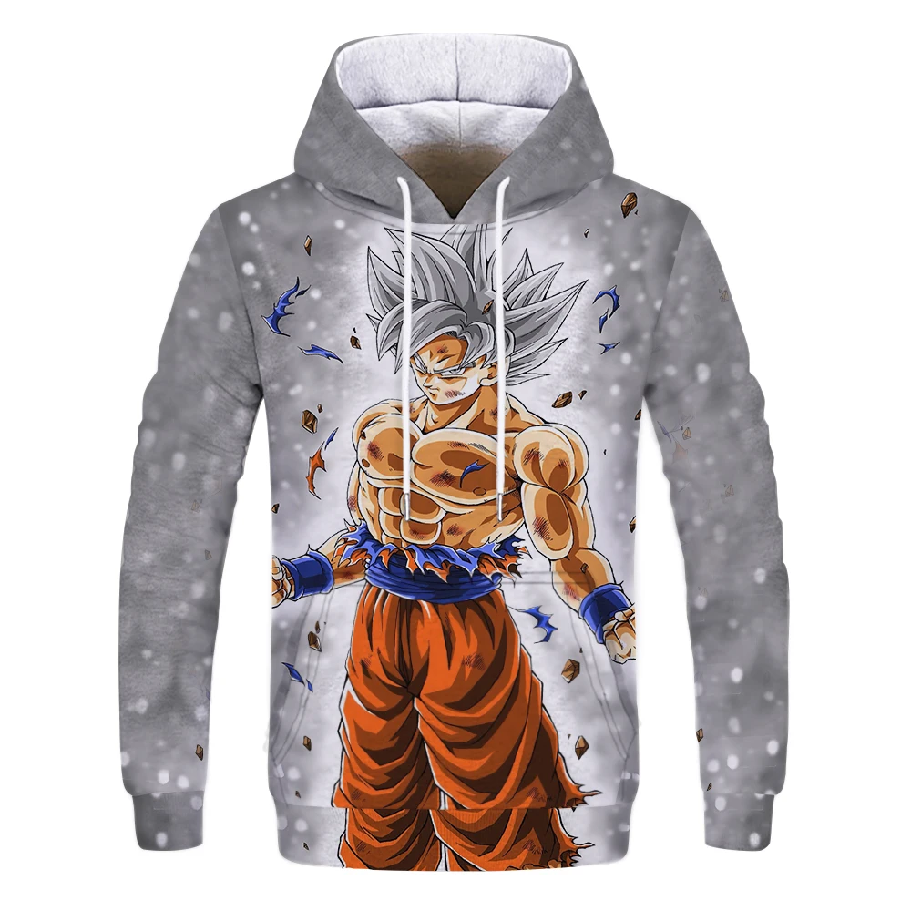 Dragon ball z Goku 3D Толстовка мужская и женская трикотажная Пуловер Куртка худи