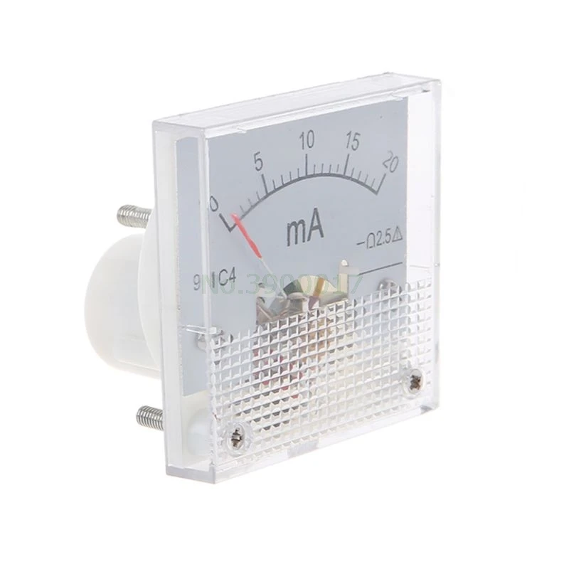 

91C4 Ammeter DC Analog Current Meter Panel Mechanical Pointer Type 1/2/3/5/10/20/30/50/100/200/300/500mA A