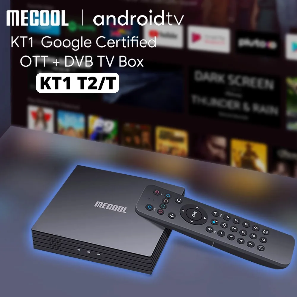 MECOOL decodificador de señal KT1 DVB T2, receptor satélite con Android ...