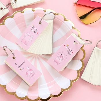

1PC Creative Kawaii Cartoon Pink Pig Loose-Leaf Memo Pad Notes Student Notepad Office School Stationery Supplies 02196