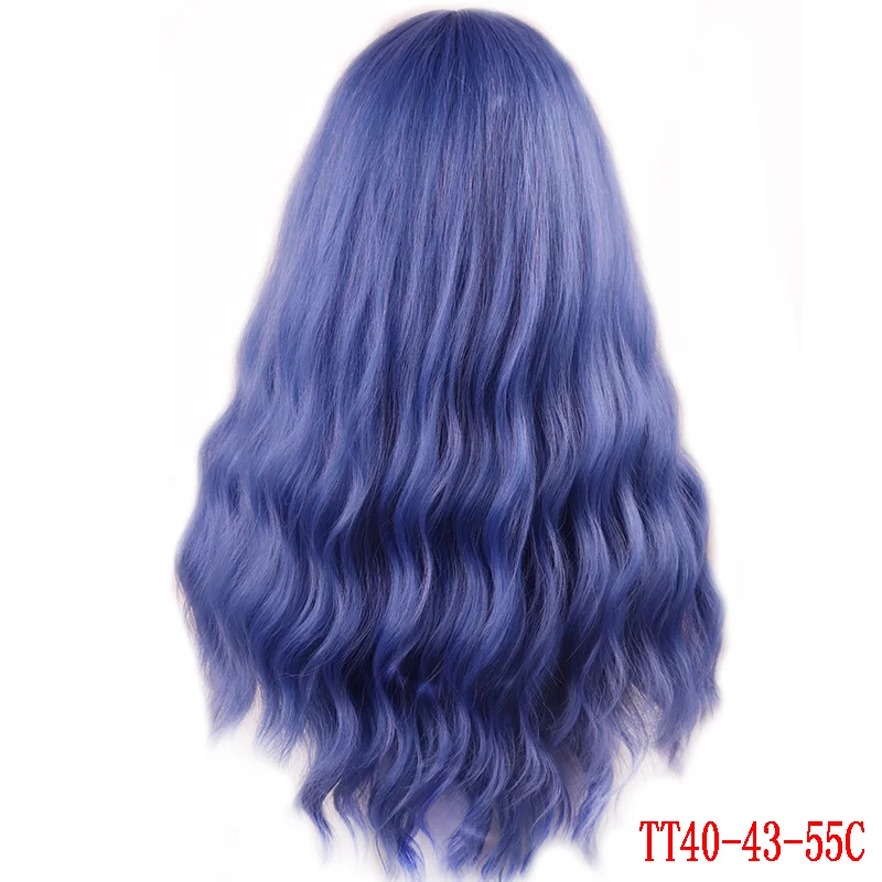P2/613 MERISI HAIR 26" Long Water Wave Women Wigs with Bangs Red Blonde Black Heat Resistant Synthetic Wigs for Women African American - Цвет: P2/613