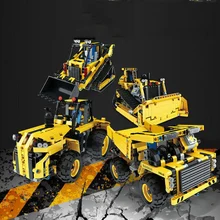 Умная Беспроводная зарядка пульт дистанционного управления Строительный блок автомобиль грузовик гусеничный Сборка строительные блоки детские развивающие игрушки