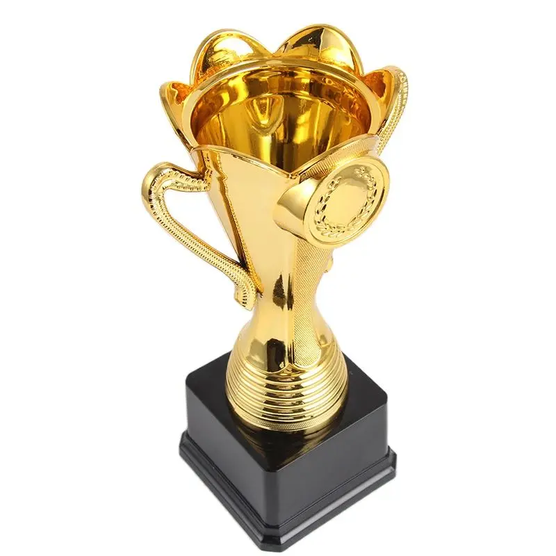 Gold Plated Trophy Cup Award Trophies, Free Customized Trophy, Champion Cup Ceremony, Competition Craft Souvenir