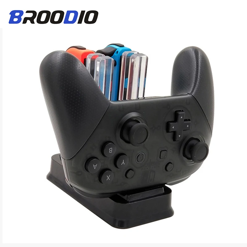 4 в 1 зарядная док-станция для kingd Switch NS Joy-con контроллер светодиодный зарядное устройство для nintendo Switch Pro геймпад зарядная подставка