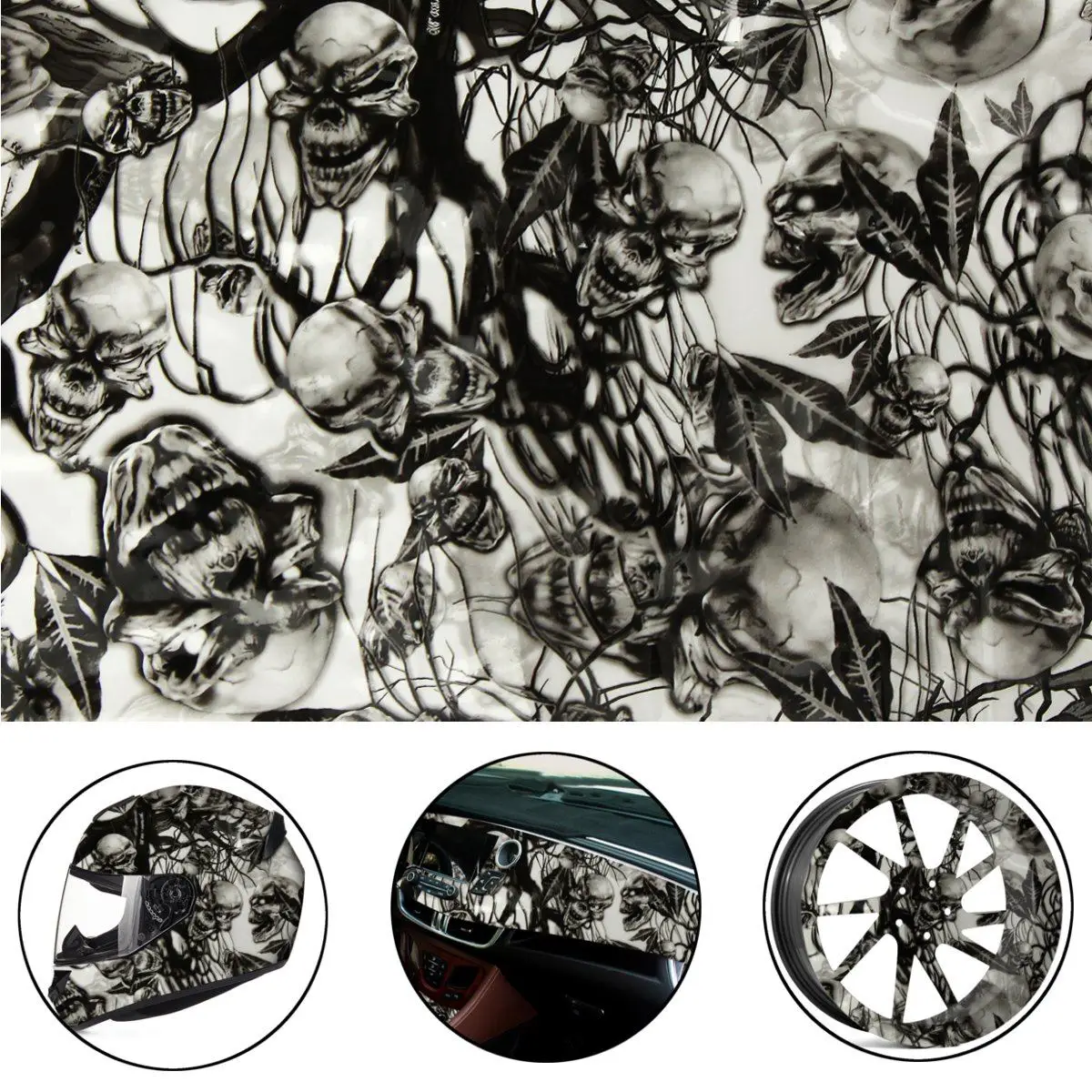 

50x100cm Leaves PVA Hydrographic Film Water Transfer Printing Film Hydro Dip style Decals Stickers