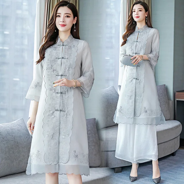 Chiffon Pant Suit For Mother of the 