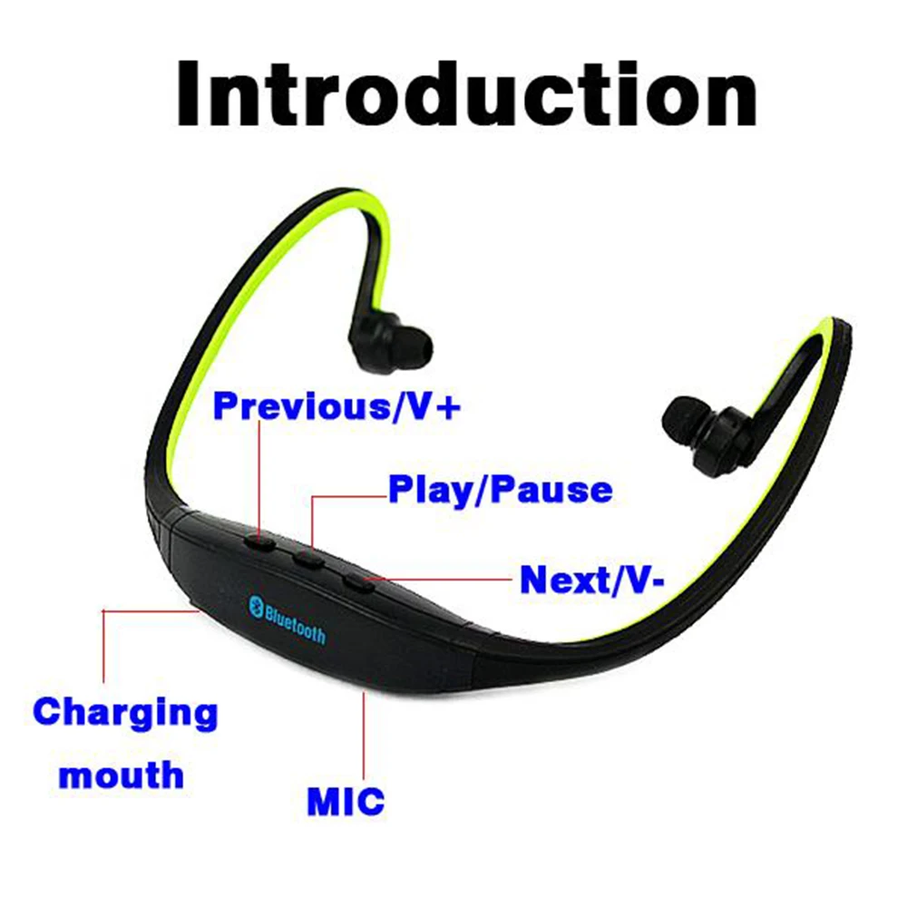 Kebidu S9 Спорт Bluetooth 4 0 наушники с микрофоном беспроводной крючок Игровые Мода