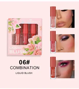 

3Pcs/set Highlight Lipstick Velvet Matte Lipstick Lip Set Waterproof Long Lasting Make Up Red Lip Gloss Kits T1142